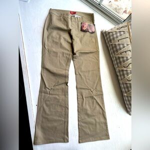 NWT Dickies The Worker mid rise boot cut khaki pants